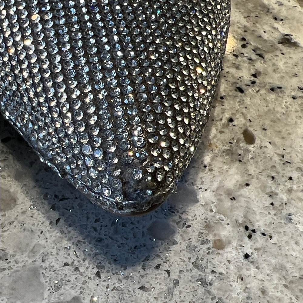 Steve Madden Glittering Silver Heels Size 6 - Picture 5 of 14
